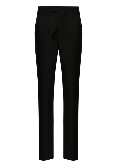 Pantaloni slim sartoriali in nero - uomo